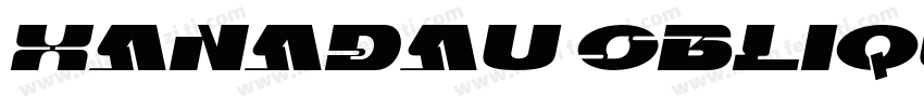 Xanadau Oblique字体转换